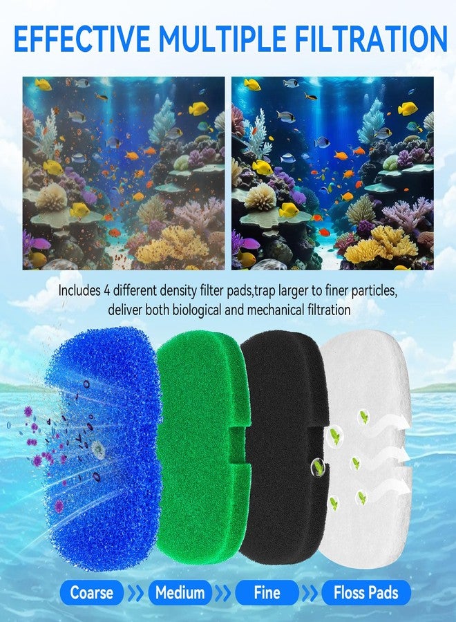 HDWGGD Canister Filter Pads Compatible with SUNSUN HW-303B/703B, CF Series Canister Filter Replacement Parts for Aquatop Canister Filter Canister Filter Media for Aquarium Fish Tansk Turtle Tank - Image 3